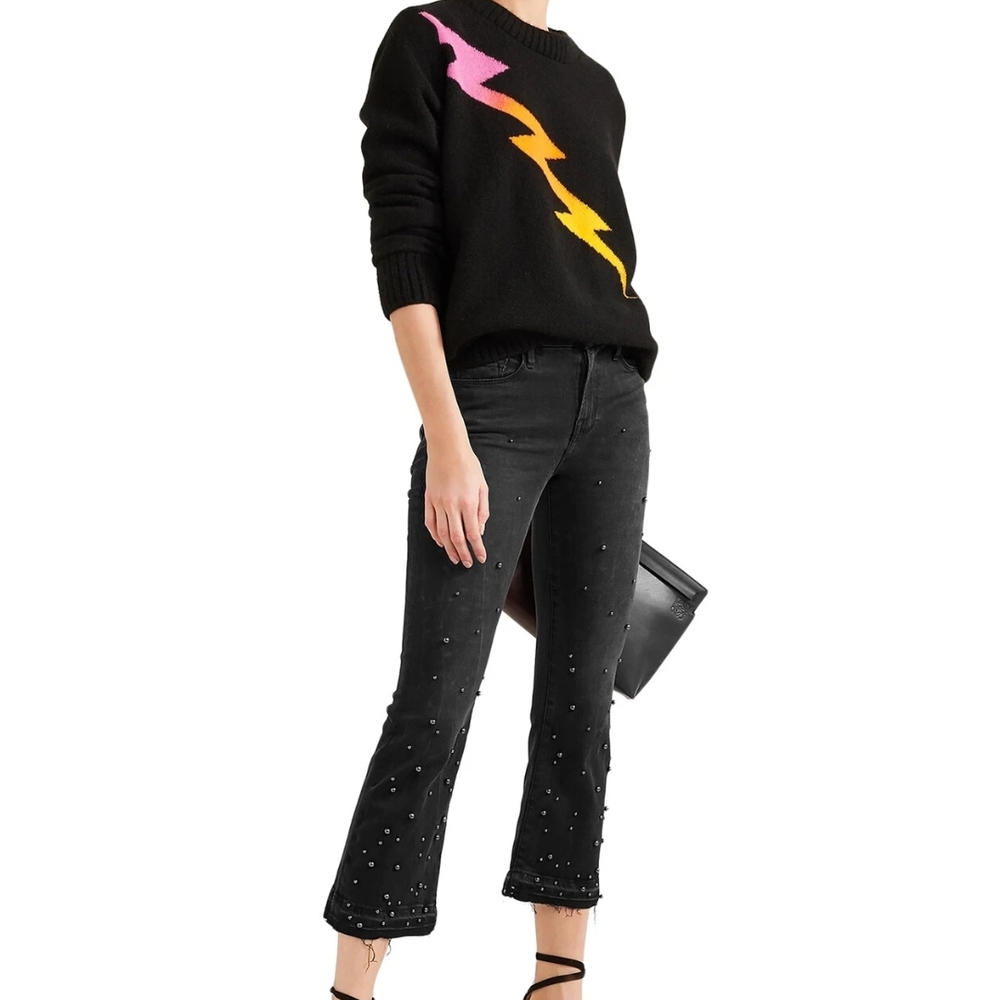 Black Embellished Women's Jeans